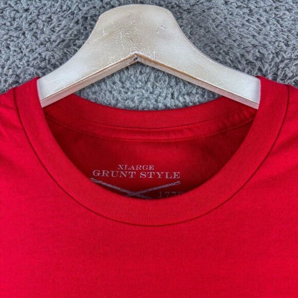 Grunt Style Valentines Shirt Mens XL Red Tee Patriotic Love Outdoor Military Run - Picture 3 of 12